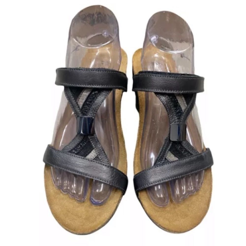 NAOT Women's Metallic Leather Rhinestones Sandals EU 41, US Size 10